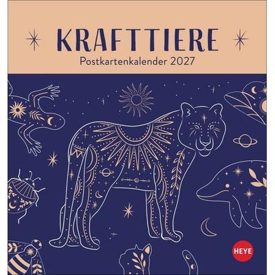 Krafttiere Postkartenkalender 2027