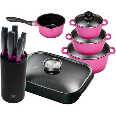 Topf-Set KING, lila (violett), Töpfe, Induktion
