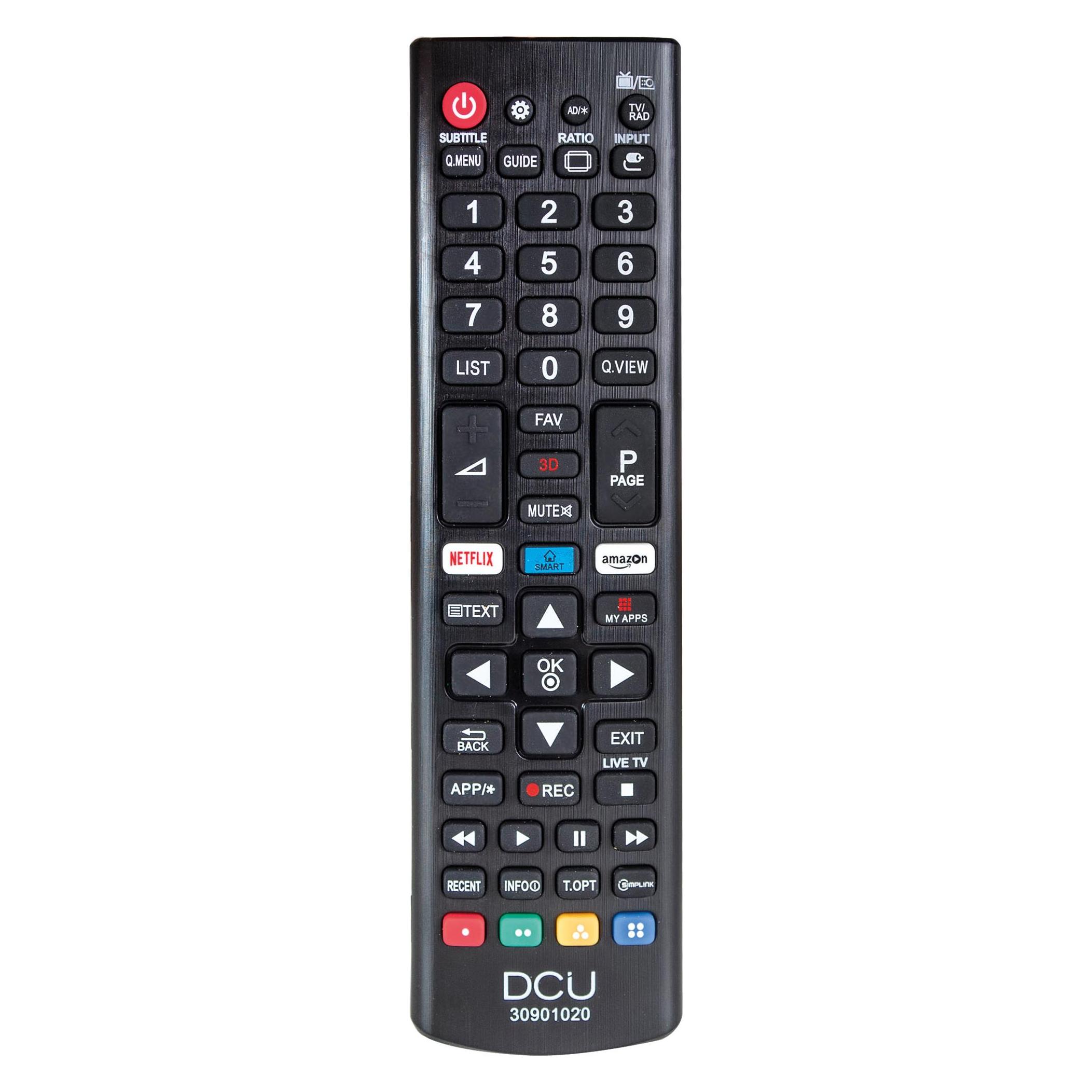DCU Tecnologic TV Remote For Lg (Universal Fernbedienung, Infrarot) (30901020)