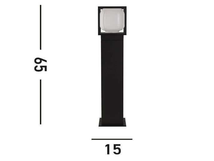 Searchlight LED Wegeleuchte Athens, schwarz, Aluminium, Modern