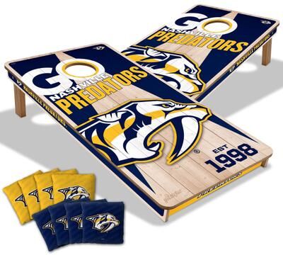 Skip's Garage Nashville Predators NHL 2x4 Cornhole Board Set