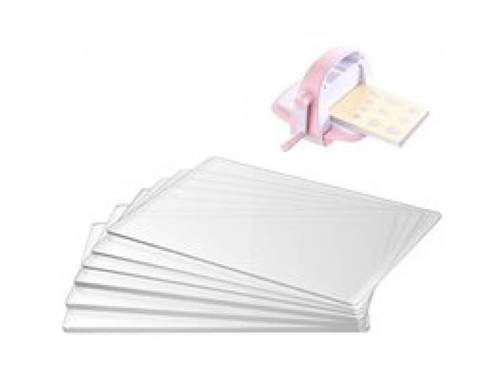 VEVOR Stanzplatten, 6er-Pack 225x156 mm, Cutting Pads, Polycarbonat-Schneideplatten, Kompatibel mit VEVOR Stanz- & Prägemaschine KM-1860, für Scrapbooking & Kartenherstellung, Transparent