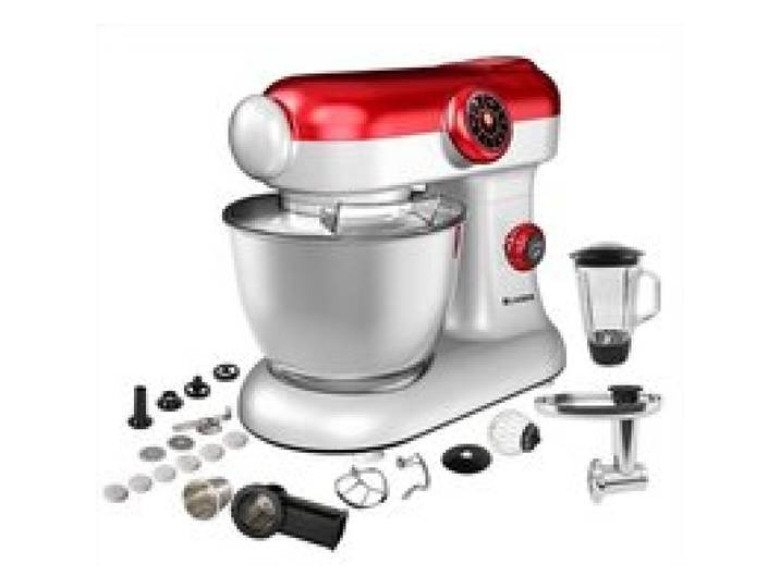 Robot Pétrin Pâtisser Multifonctions Kitchen MIX KM284MEX Professional avec Machine à pâtes et Kit Tranchoir-Râpe Puissance 1000W