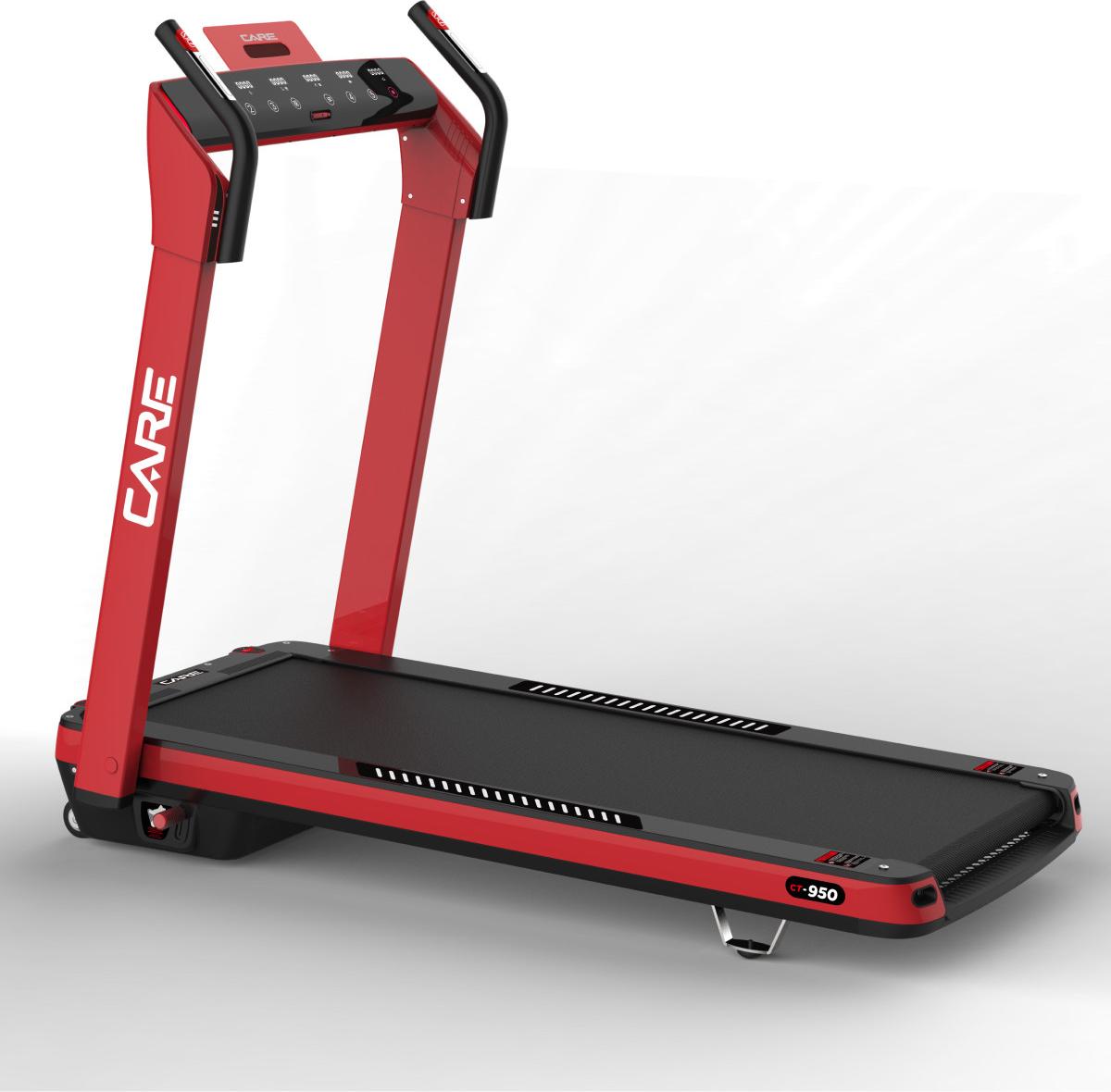 Care Fitness CT-960, 100 kg, 1 km/h, 14 km/h, Kalorien, Distanz, Herzfrequenz, Geschwindigkeit, Zeit, Schwarz, Rot, 4 - 9%