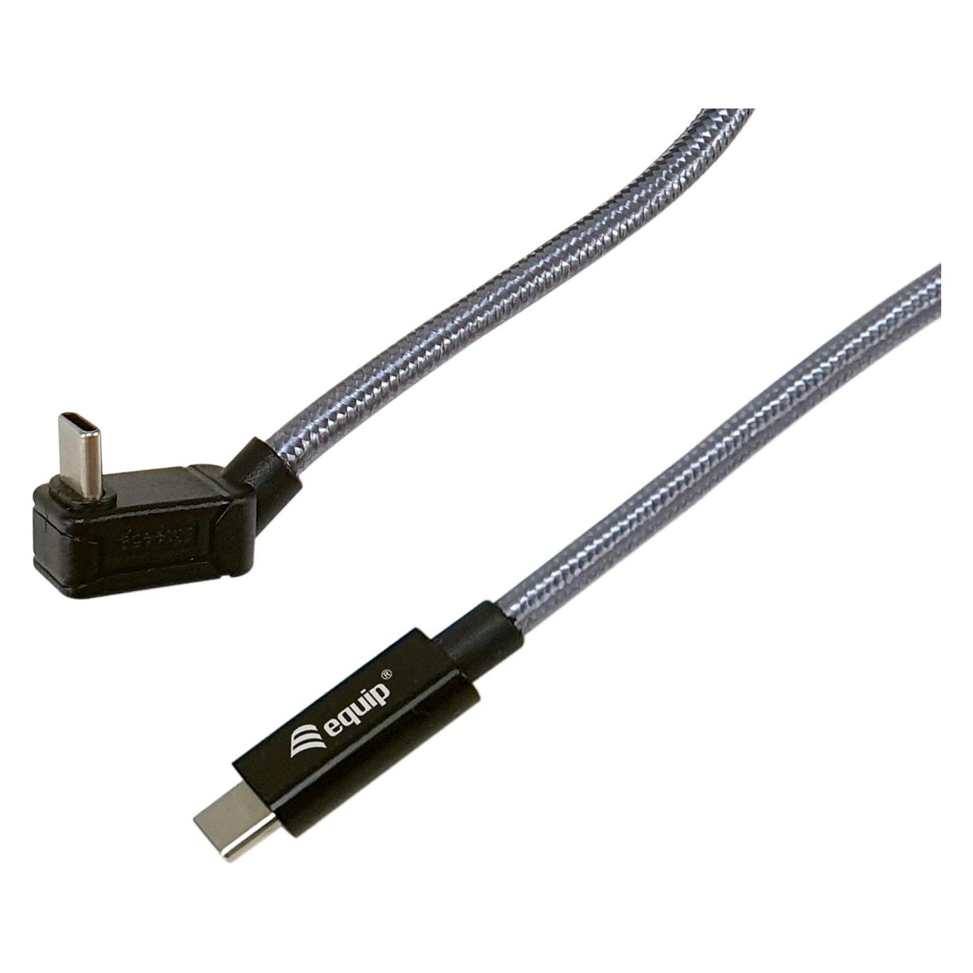 equip Kabel USB-C 3.0 -> USB-C St/St 1.00m 20Gbps schwarz (1 m, USB 4, 240 W) (128421)