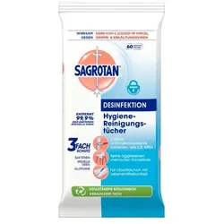 SAGROTAN Hygiene-Reinigungstücher 60 St
