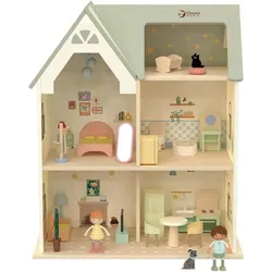Classic World Klassisches Puppenhaus aus Holz, Cottage
