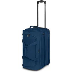 Redolz Duffle Essentials 2 Rollen Reisetasche 55 cm mit Dehnfalte, Koffer, Blau