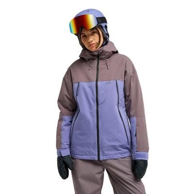 Snowboardjacke ROXY "20K Ice Bounded", Damen, Gr. S, lila (shark), Obermaterial: 100% Polyester., Jacken Snowboardjacke