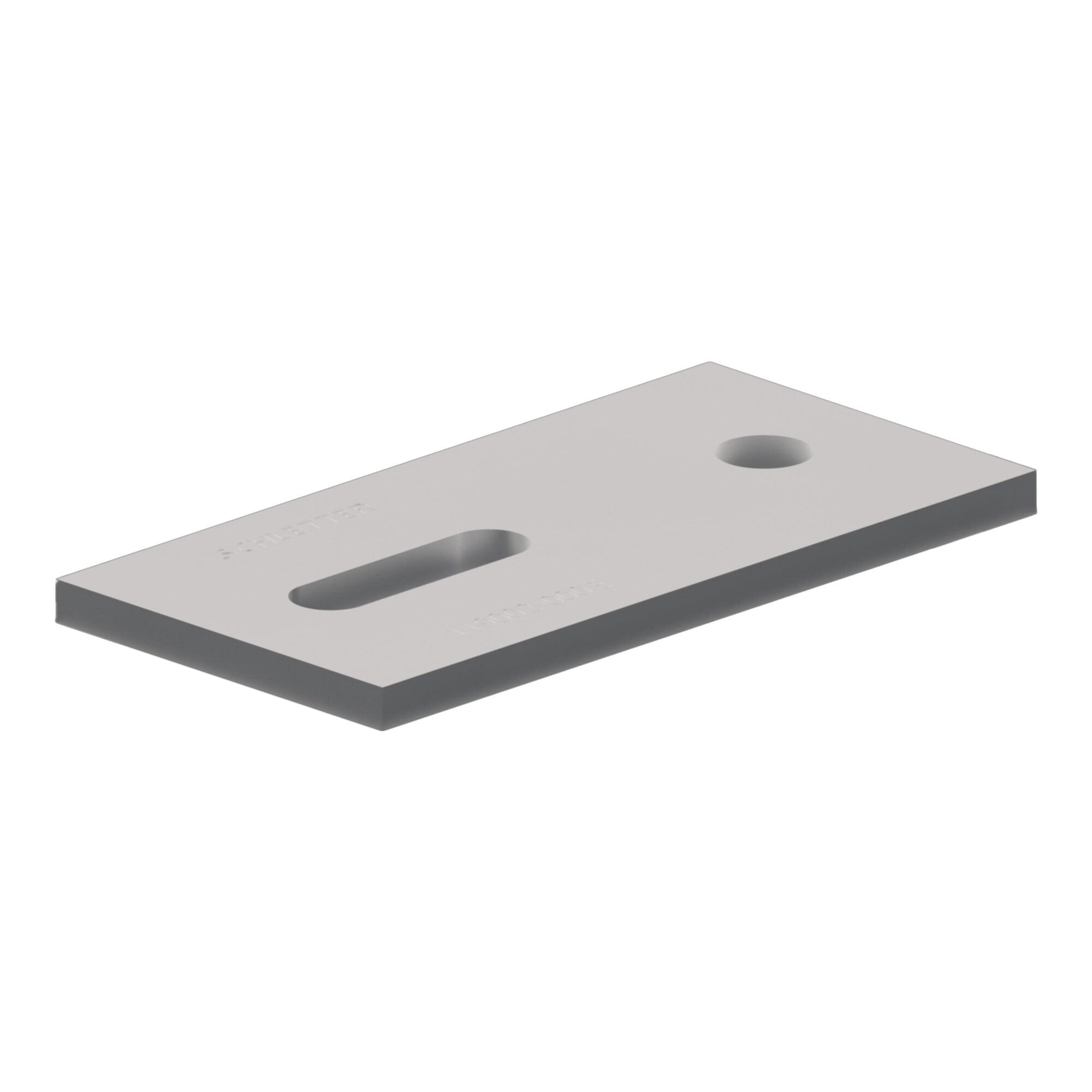 Schletter Solar Montageplatte 119002-000 für Stockschrauben M10/M12 120 x 60 x 6mm)