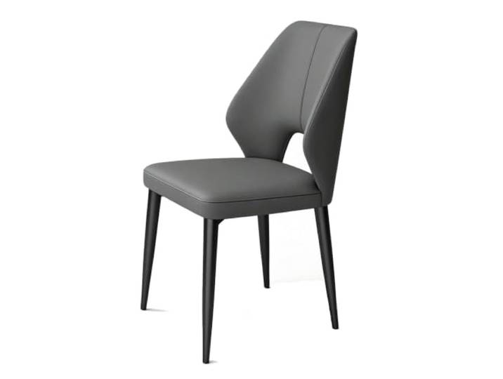 Esszimmerstühle For Die Küche Zu Hause, Armloser, Bequemer Beistellstuhl Esszimmerstühle, Stabile Beine Aus Kohlenstoffstahl, Moderne Möbel, For Esszimmer-Café(Dark Gray)