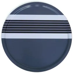 Born in Sweden, Tablett, Skandinavisches Tablett Line Thin Grey, 46 cm, grafisches Design