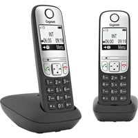 A690 Duo, analoges Telefon schwarz, DECT