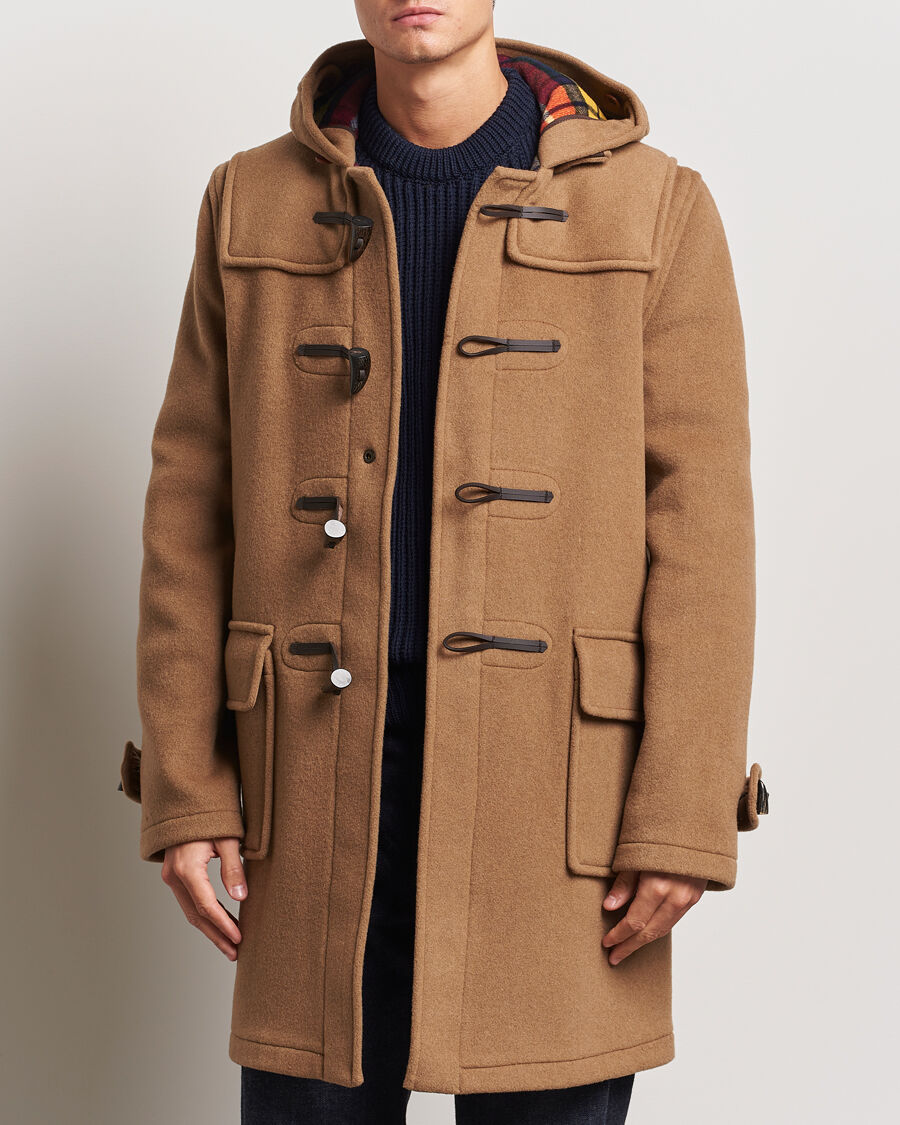 Gloverall Morris Duffle Coat Camel/Buchanan men L Beige
