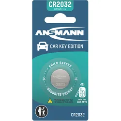 Ansmann Lithium Knopfzelle CR2032, Car Key Edition, ideal für den Autoschlüssel geeignet, 3 Volt
