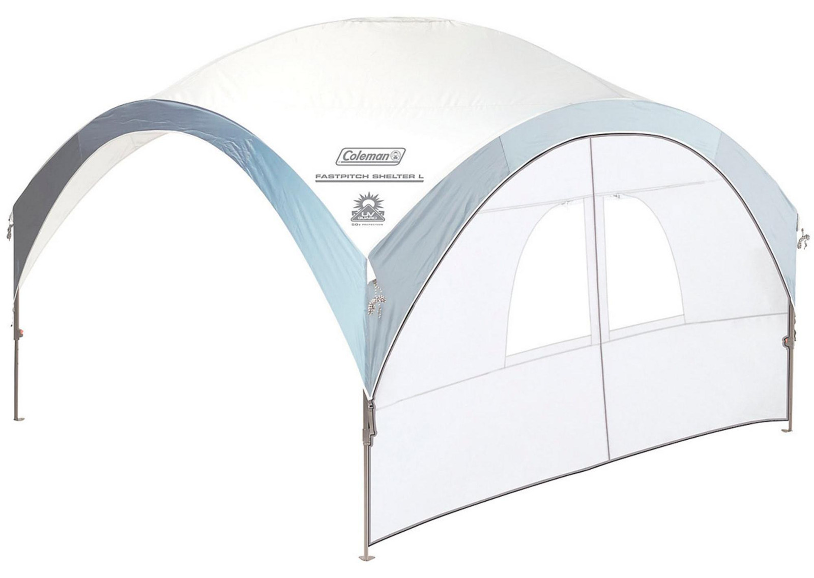 Coleman Zijwand met ingang voor FastPitch Shelter L, Zilver, 3,65 meter