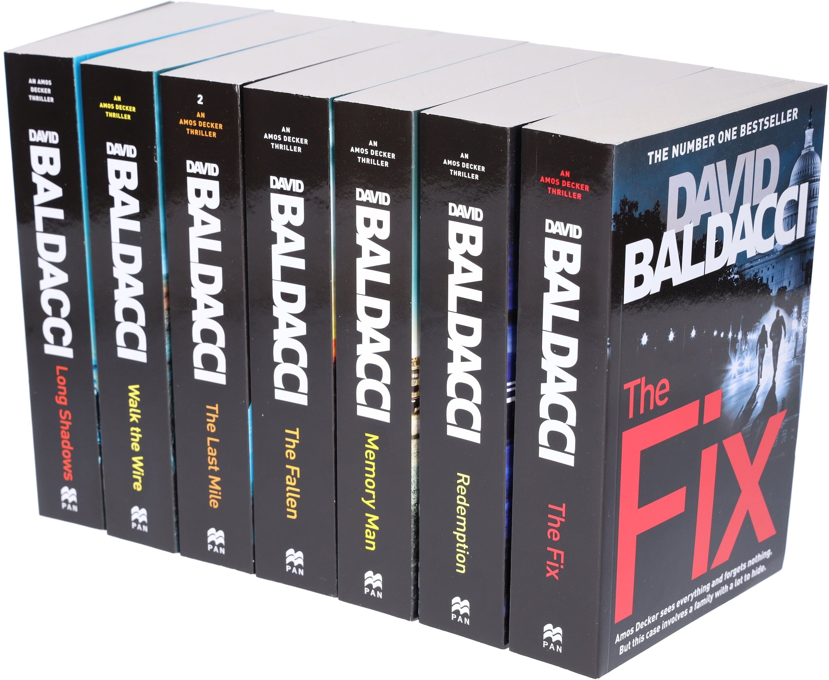 David Baldacci Amos Decker Series 7 Books Collection Set - Fiction - Paperback Pan Macmillan