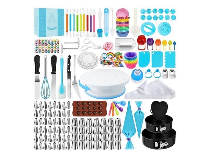 LuxusKollektion Backform Torten Zubehör 442-teilig Drehteller Set, (442-tlg)