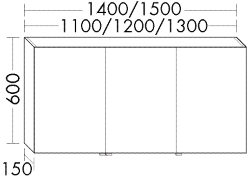 Burgbad Spiegelschrank Sys30 Preisgruppe 2 Echo 600x1100x160 Frassino Dekor Cappuccino SPJG110LF6325
