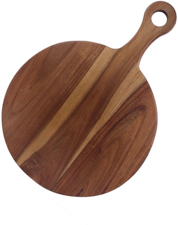 INF Akazienholz Schneidebrett – Massives Holz Küchen-, Käse- & Charcuterie-Servierbrett 41.8x29.8x1.5cm, Tragbar für Zuhause