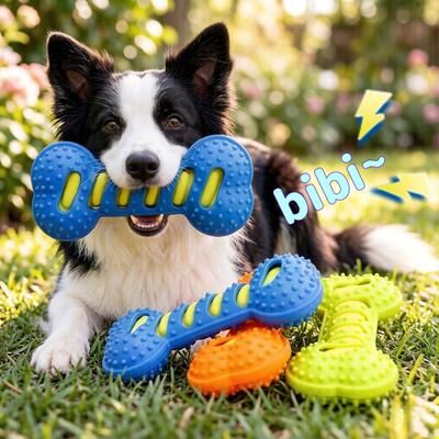 Market Central Extra Large Durable Dog Chew Toy Squeaky Dental Toy For Heavy Chewers Extra Large Durable Dog Chew Toy Squeaky Dental Toy For Heavy Chewers