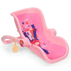 BABY born Babyschale Pink mit Tragegriff & Sicherheitsgurt für Puppen