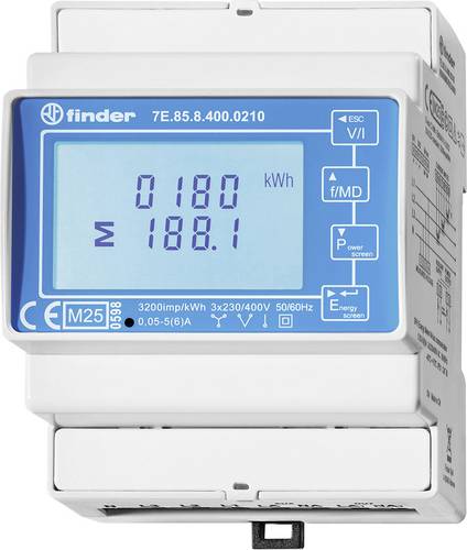 Finder 7E.85.8.400.0212 7E.85.8.400.0212 Energiezähler digital 1St.