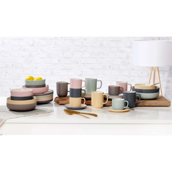 Ritzenhoff & Breker JASPER Kaffeetasse mit Untertasse 240 ml - Grau