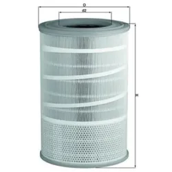Luftfilter MAHLE LX 2068 für Volvo 940 760