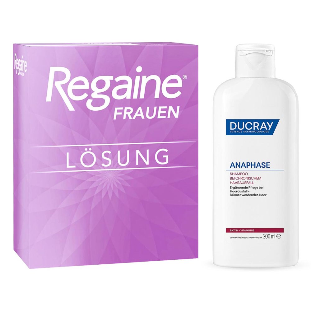 Regaine Frauen Lösung (3x60 ml) + Ducray Anaphase Shampoo 08107517