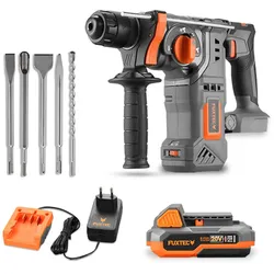 20V Akku Bohrhammer FX-E1RH20-Set und Meißel-Set