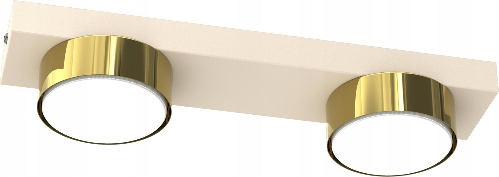Moonlight LED Plafondlamp Loft-stijl Ecru Goud Kasjmier GX53