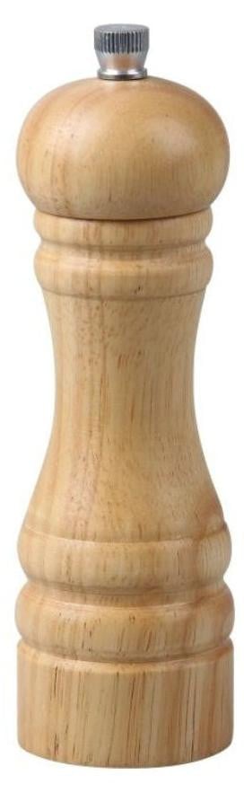 FM Professional Handmatige pepermolen in houten kleur, Hoogte: 18 cm