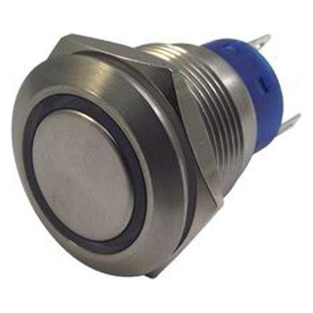 RS PRO 19mm,stainless,DPDT,mom,Grn,24V (1113889)