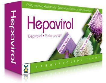 Laboratorios Tegor Hepavirol nutritional supplement 60 capsules