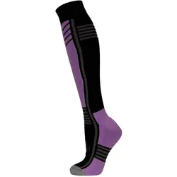 Trespass, Herren, Sportsocken, Icy Skisocken (35.50 - 39.50), Schwarz, Violett
