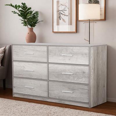ZWYO HOSIMU "44.5"" Wide Fabric 6-Drawer Dresser with MDF Frame and Spacious Storage Drawers"
