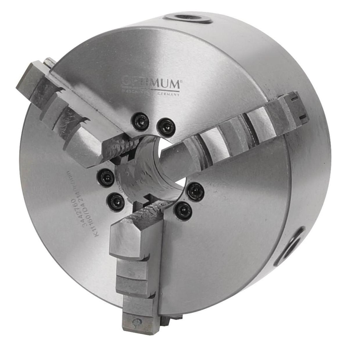 Optimum Dreibackendrehfutter zentrisch spannend Ø 160 mm Camlock DIN ISO 702-2 Nr. 4, 344276 (3442761)