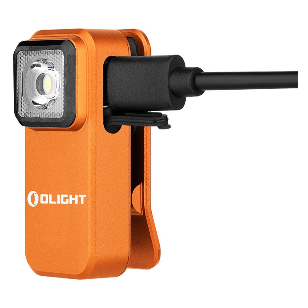 Olight Oclip Orange Halloween Canada Edition Clamp Light with White & Red Light 300lm (300 lm) (0.0000.0941)