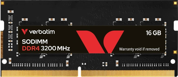 16GB (1x16GB) Verbatim DDR4 3200-22 SO (30110)