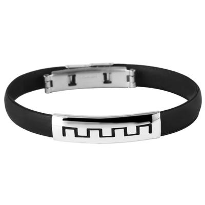 Armreif ADELIA´S "Armband – Armreif aus Kautschuk Ø 6,5 cm cm", schwarz, Armbänder, Damen, 6,5cm, Kautschuk, Armreif, Zum Verschenken an Menschen, die Ihnen am Herzen liegen