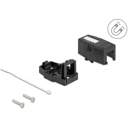 DELOCK Keystone Leergehäuse 1 Port schwarz