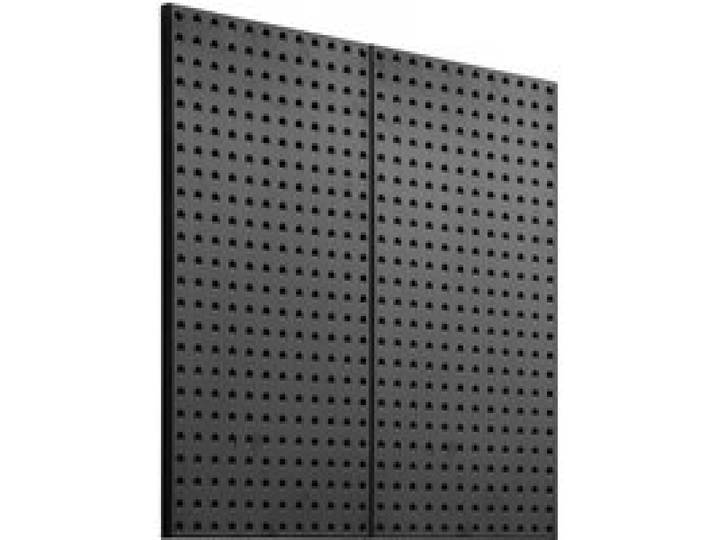 VEVOR Werkzeugwand, 61 x 30 cm, 2er-Set, Stahl-Stecktafel-Wand-Organizer, Werkzeuglochwand für Wohnzimmer, Garage, Werkzeugaufbewahrung, Werkbank, Büroorganisation, Bastelraum, Küche, Zuhause, schwarz