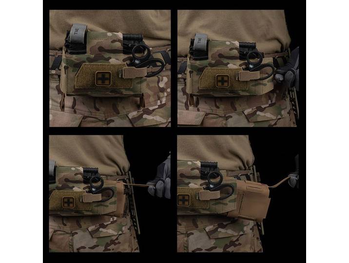 Pochette compacte pour traumatismes V3 GEN3 Agilit Style MD2 IFAK, sac de premiers secours médical tactique pour gilet de chasse, porte-plaque, équipement de ceinture