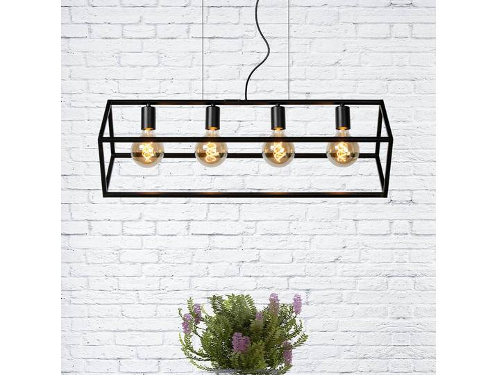 Lucide Hängeleuchte Fabian, dimmbar, schwarz, für Wohn- / Esszimmer, Metall, Modern