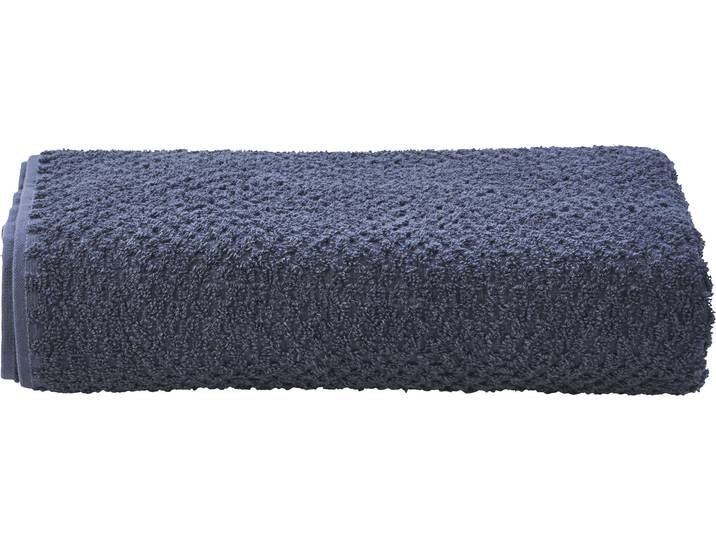 Duschtuch DONE. Provence Honeycomb , grau (anthrazit), B:70cm L:140cm, Walkfrottier, Obermaterial: 100% Baumwolle, Handtücher, Duschtuch, Uni Farben, in Honigwaben-Optik, mit Fransen