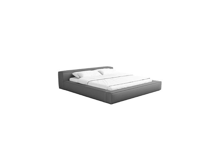 Design Polsterbett „Alessa“ mit Ablagefach, Kunstleder Grau BLOOMINGLOFT Collection