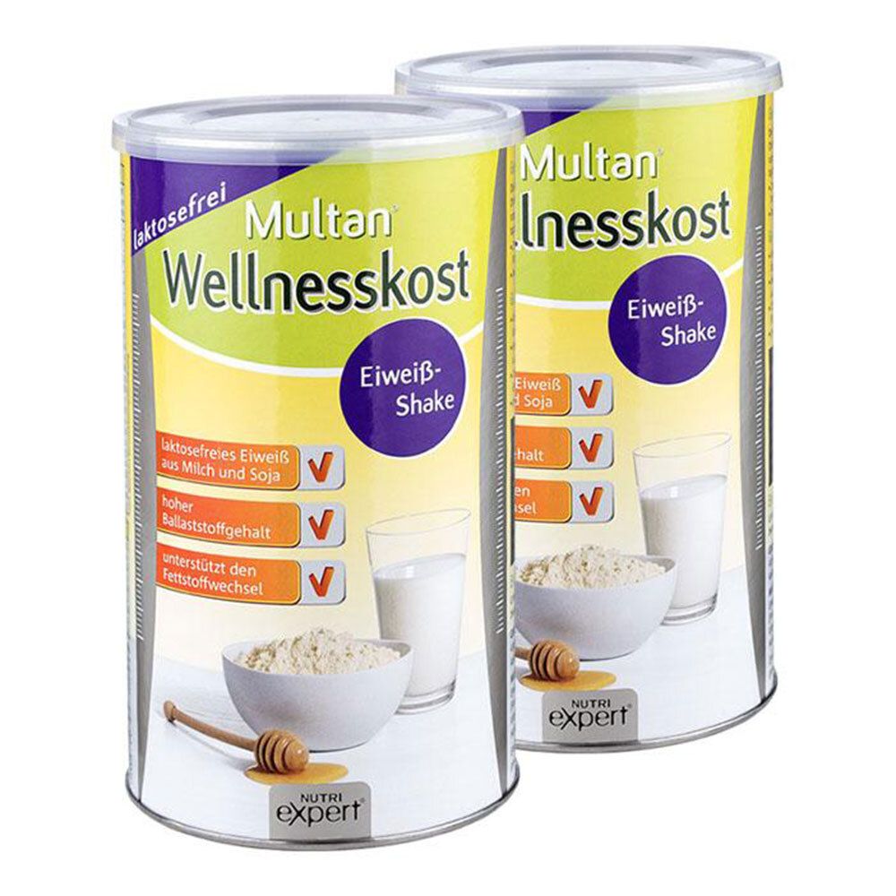 Multan Wellnesskost Eiweiß-Shake, Pulver 2x500 g