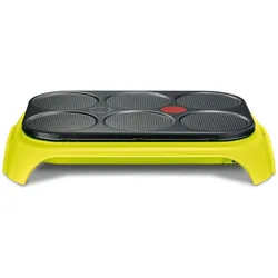 Tefal Crepes party Colormania - Grillplaat, Tischgrill, Schwarz, Grün