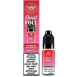 Dinner Lady Fruit Full Strawberry Watermelon NicSalt Liquid 10ml / 10mg